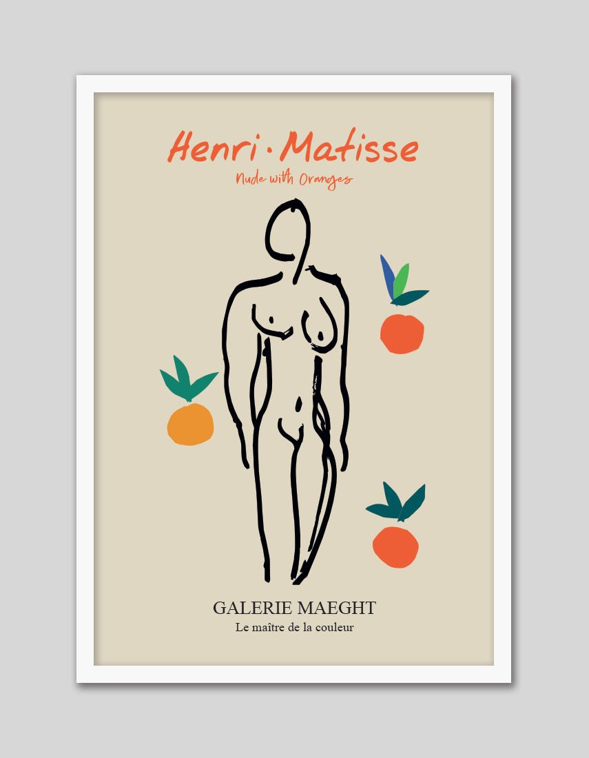 Nude with Oranges - The Good Poster Co. - Paper Size : 29.7 x 42.0 cm A3