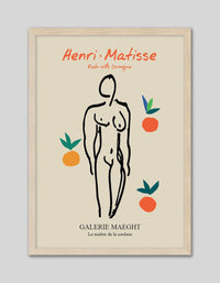 Nude with Oranges - The Good Poster Co. - Paper Size : 29.7 x 42.0 cm A3