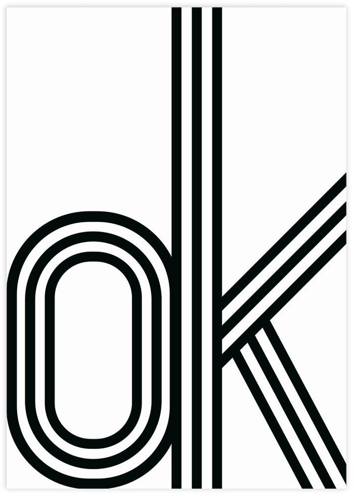 Ok - The Good Poster Co. - Paper Size : 29.7 x 42.0 cm A3