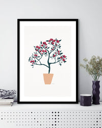 Potted Roses - The Good Poster Co. - Paper Size : 29.7 x 42.0 cm A3