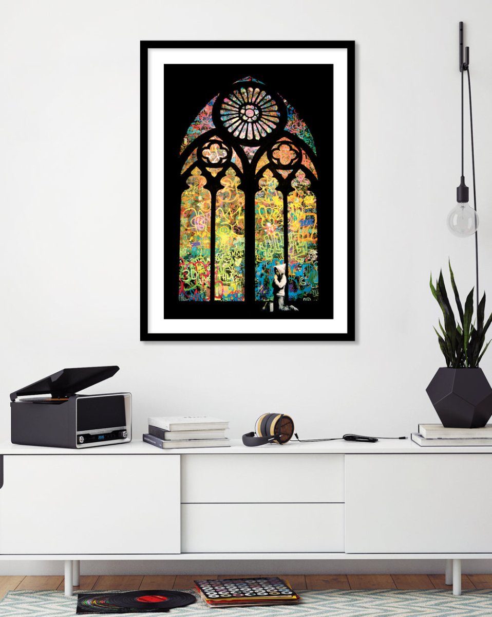 Stained Glass Window - The Good Poster Co. - Paper Size : 29.7 x 42.0 cm A3