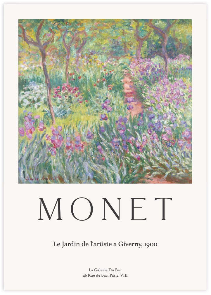The Artist's Garden at Giverny - The Good Poster Co. - Paper Size : 29.7 x 42.0 cm A3
