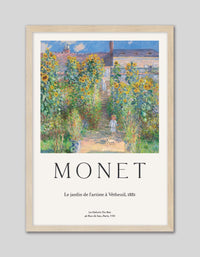 The Artist's Garden at Vétheuil - The Good Poster Co. - Paper Size : 29.7 x 42.0 cm A3