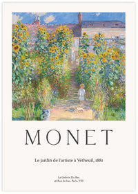 The Artist's Garden at Vétheuil - The Good Poster Co. - Paper Size : 29.7 x 42.0 cm A3