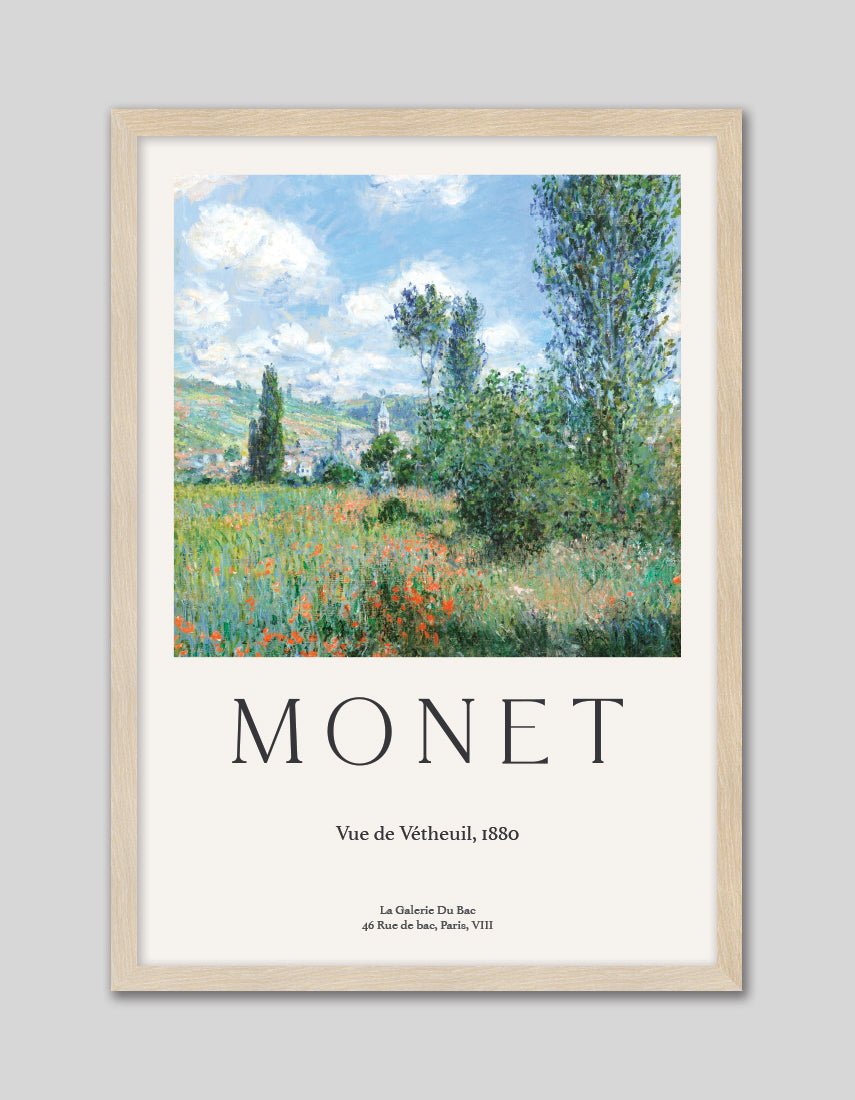 View of Vetheuil - The Good Poster Co. - Paper Size : 29.7 x 42.0 cm A3