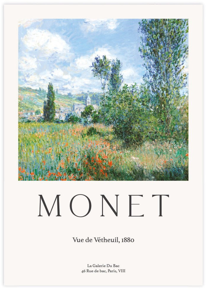 View of Vetheuil - The Good Poster Co. - Paper Size : 29.7 x 42.0 cm A3