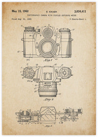Vintage Camera Patent - The Good Poster Co. - Paper Size : 29.7 x 42.0 cm A3