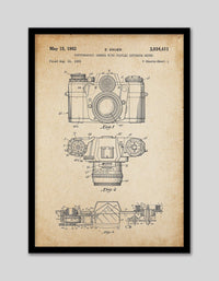 Vintage Camera Patent - The Good Poster Co. - Paper Size : 29.7 x 42.0 cm A3