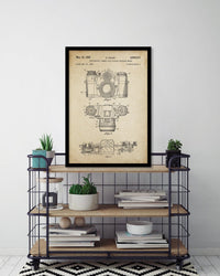 Vintage Camera Patent - The Good Poster Co. - Paper Size : 29.7 x 42.0 cm A3